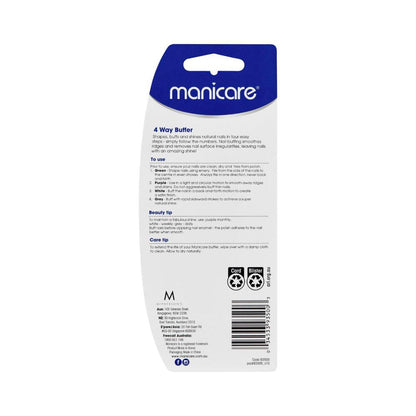 Manicare 4 Way Buffer Black - 1 pack
