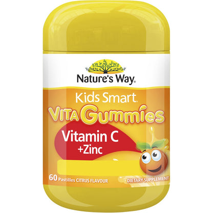 Natures Way Kids Smart Vita Gummies Vitamin C + Zinc 60 pack