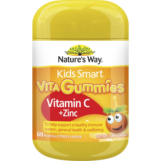 Natures Way Kids Smart Vita Gummies Vitamin C + Zinc 60 pack