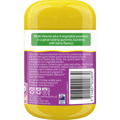 Natures Way Kids Smart Vita Gummies Multi + Vegies 60 pack