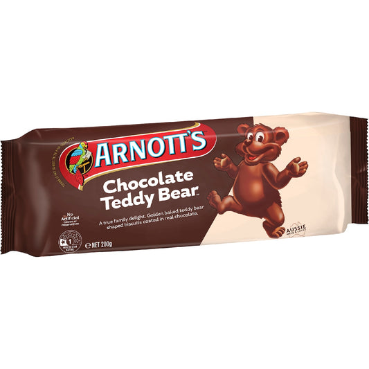 Arnotts Chocolate Teddy Bear Biscuits 200g