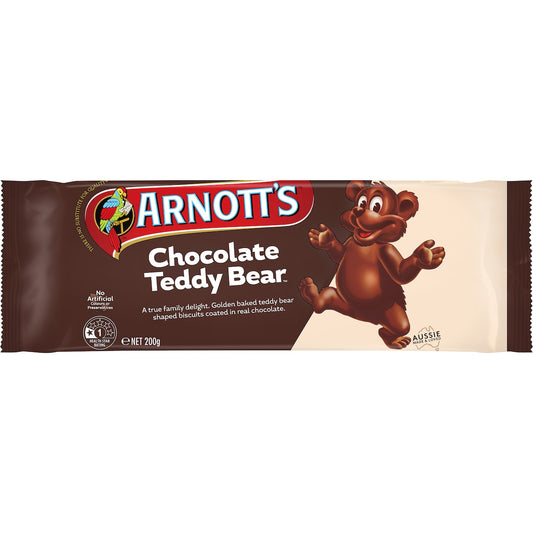 Arnotts Chocolate Teddy Bear Biscuits 200g