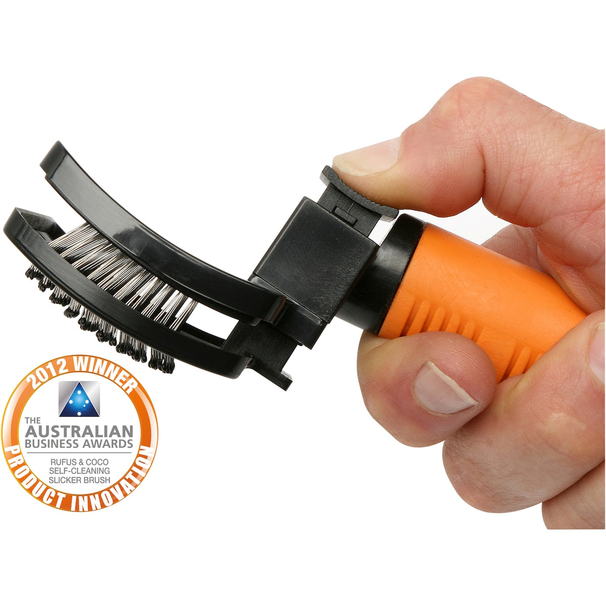Rufus & Coco Self Cleaning Slicker Dog Brush Each