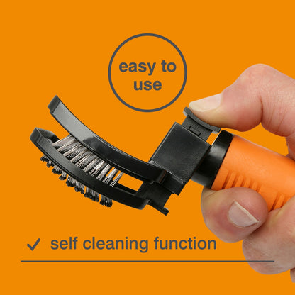 Rufus & Coco Self Cleaning Slicker Dog Brush Each