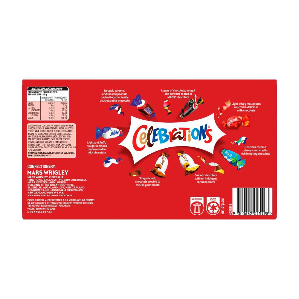 Celebrations Milk Chocolate Assorted Gift Box - 320g