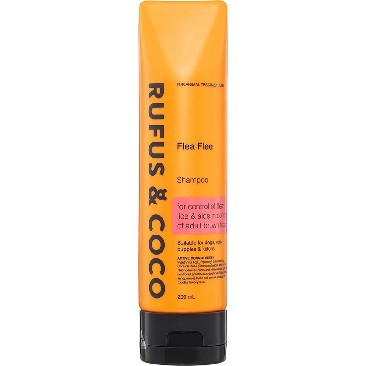 Rufus & Coco Flea Flee Dog Treatment Shampoo 200ml