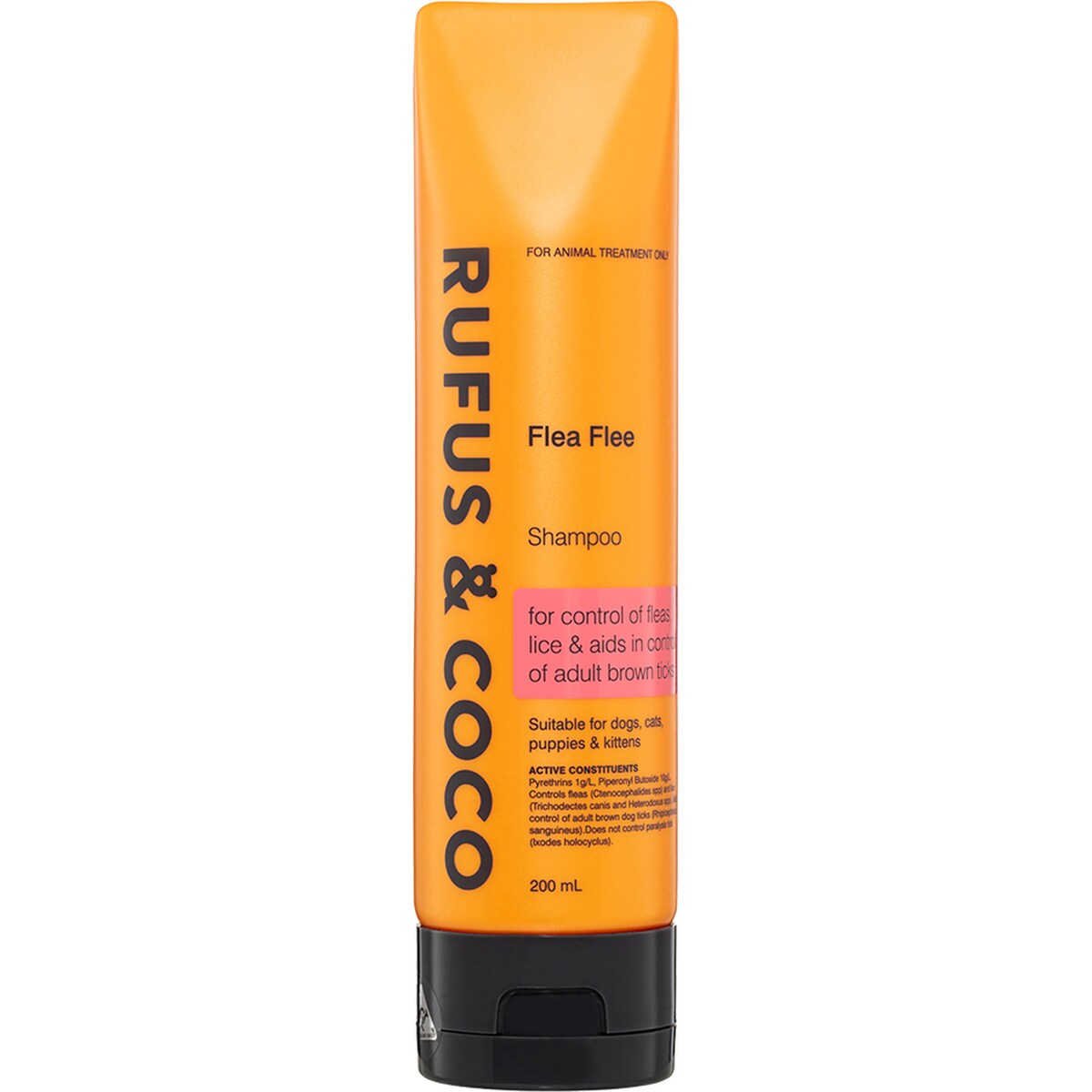 Rufus & Coco Flea Flee Dog Treatment Shampoo 200ml