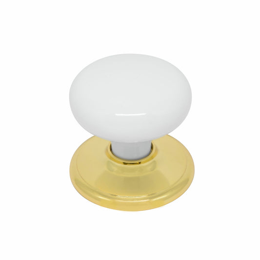 Ikonic White Heritage Door Knob - 60mm