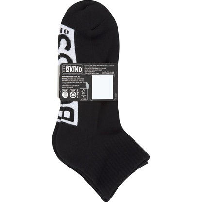 Bonds Mens Socks Logo 1/4 Sports Size 11-14 Assorted 3 Pack