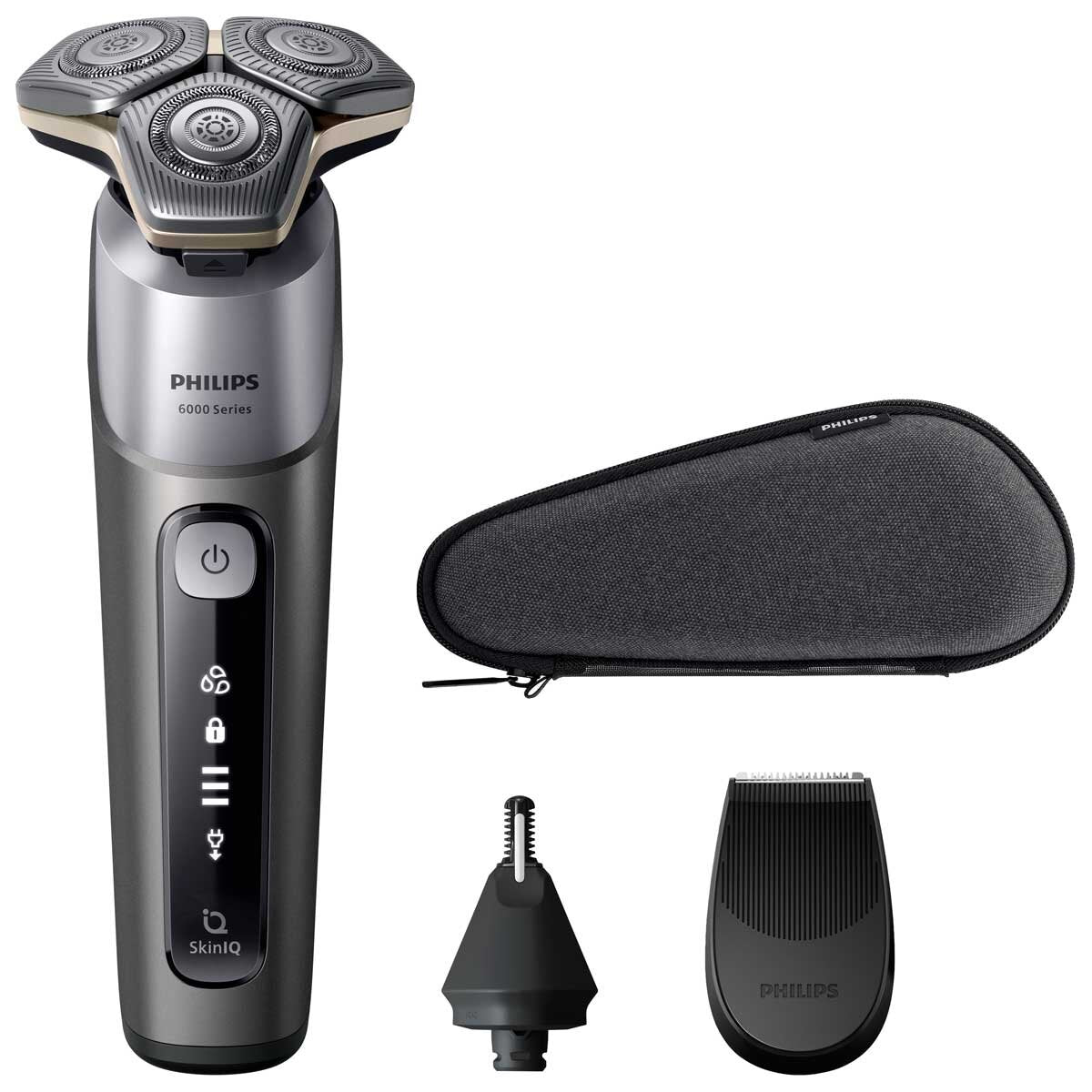 Philips Series 6000 Skiniq Electric Shaver S6830/95 Ash Grey Gentle