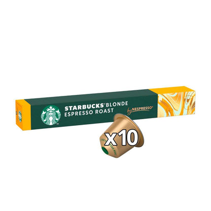 Starbucks By Nespresso Blonde Espresso Roast Capsules - 10 pack
