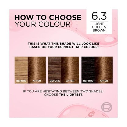 L'Oreal Excellence 6.30 Light Golden Brown - 1 Each