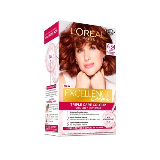 L'Oreal Excellence 6.54 Light Mahogany Copper Brown - 1 Each