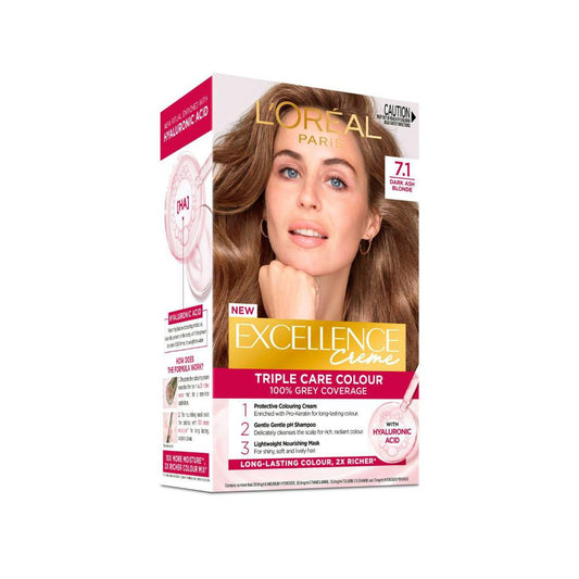 L'Oreal Excellence 7.1 Dark Ash Blonde - 1 Each
