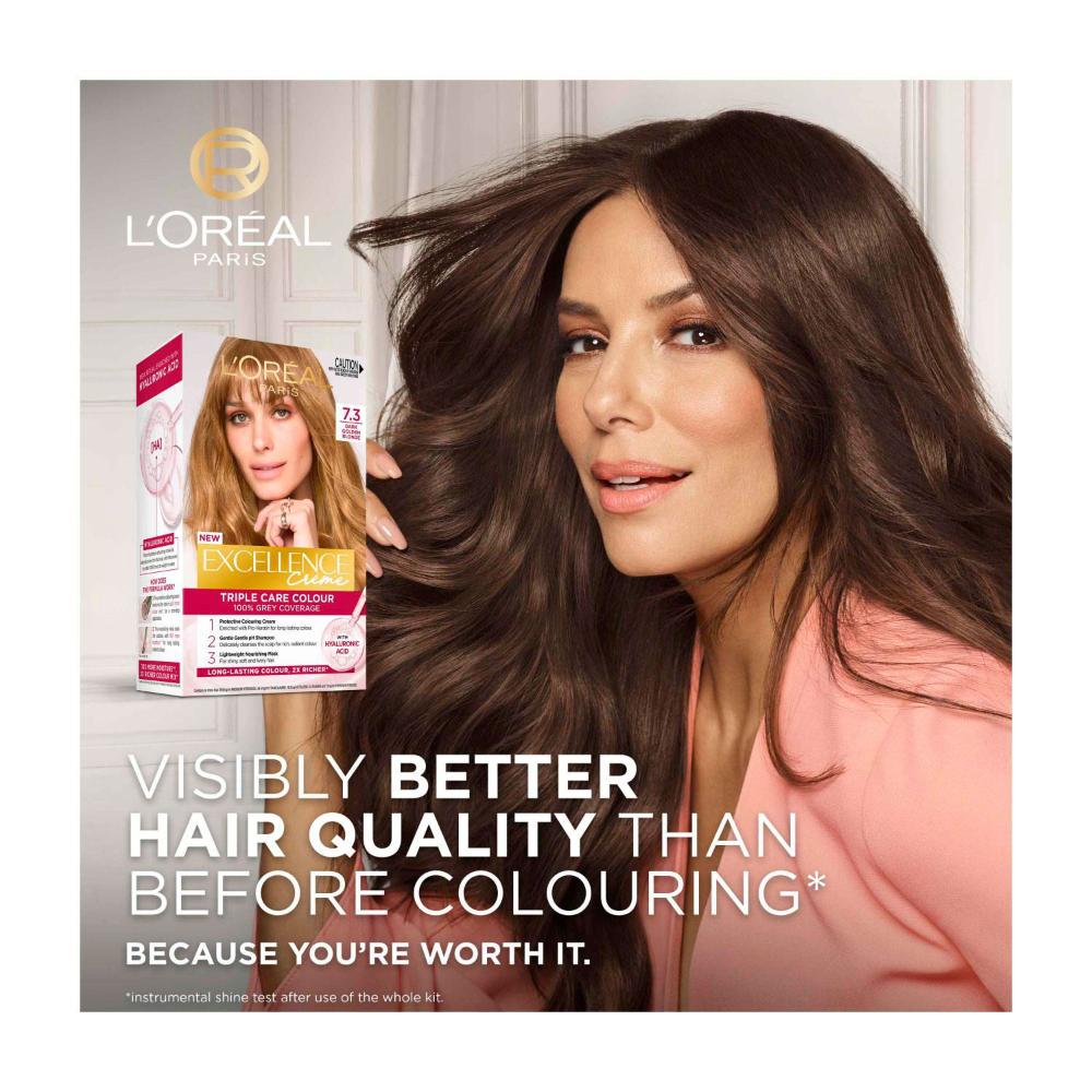 L'Oreal Excellence 7.3 Dark Golden Blonde - 1 Pack