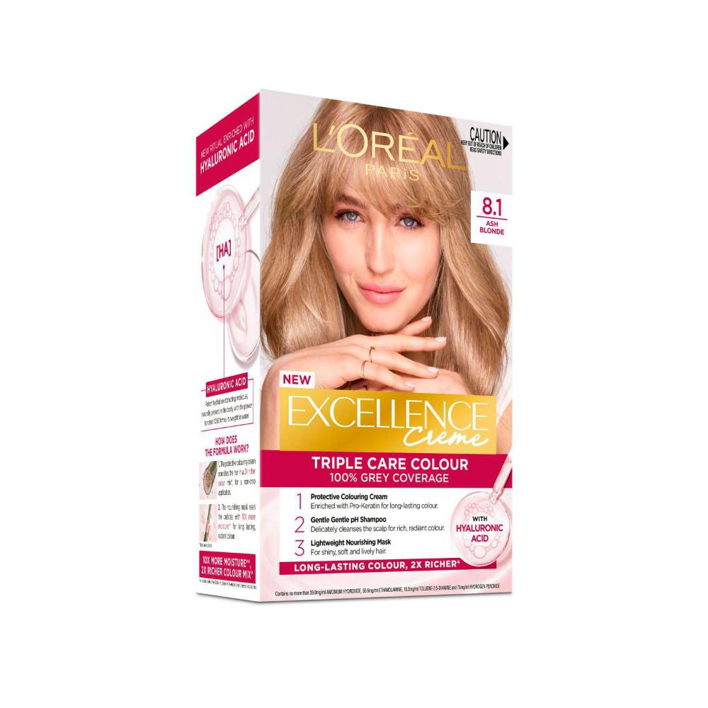 L'Oreal Excellence 8.1 Ash Blonde - 1 Each