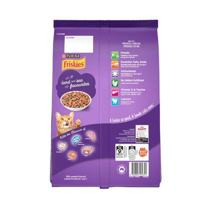 Friskies Dry Adult Surfin & Turfin Favourites Cat Food - 2.5kg