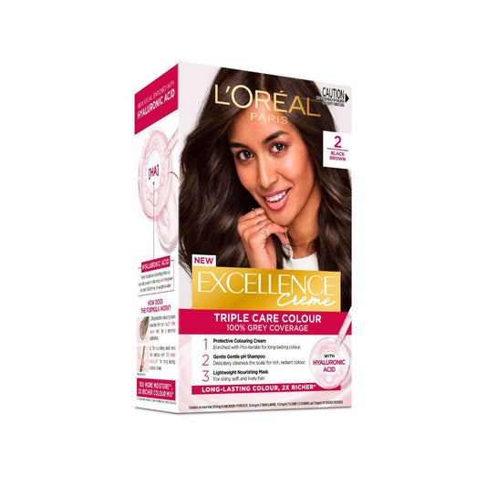 L'Oreal Excellence 2 Black Brown - 1 Pack