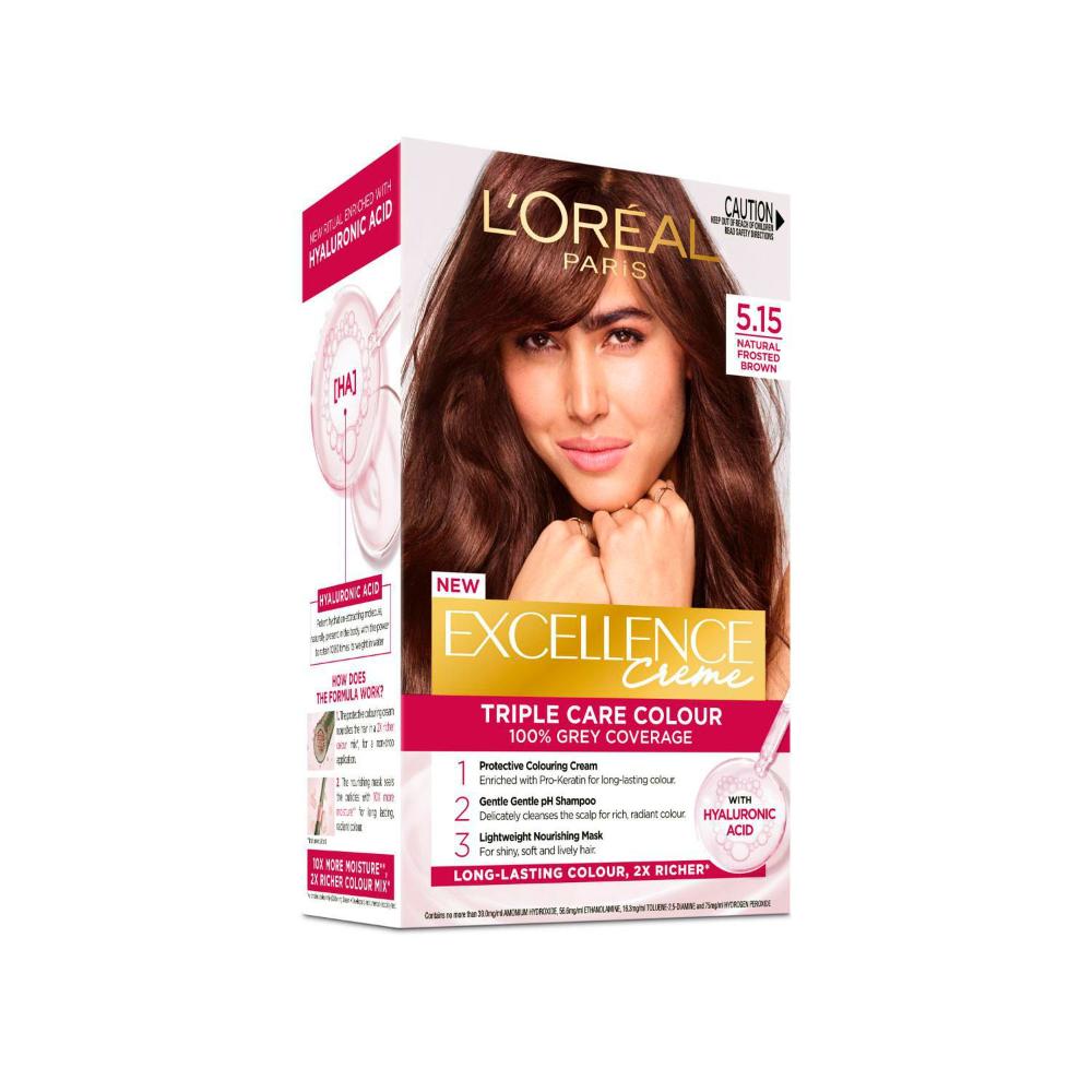 L'Oreal Excellence 5.15 Natural Frosted Brown - 1 Pack