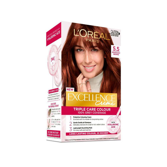 L'Oreal Excellence 5.5 Mahogany Brown - 1 Pack