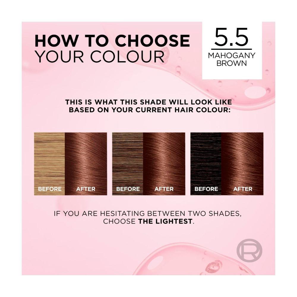 L'Oreal Excellence 5.5 Mahogany Brown - 1 Pack