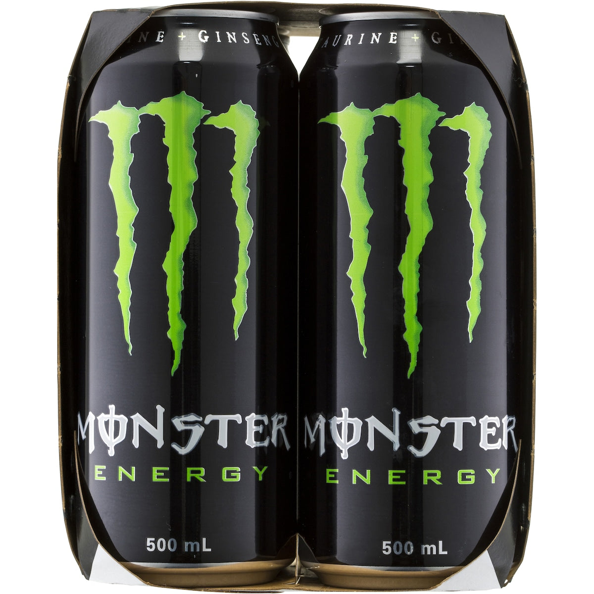 Monster Energy Green Cans 500ml X 4 Pack