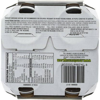 Monster Energy Green Multipack Cans 500ml x4 Pack