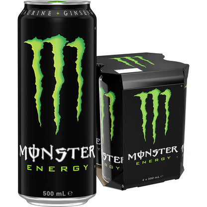 Monster Energy Green Multipack Cans 500ml x4 Pack