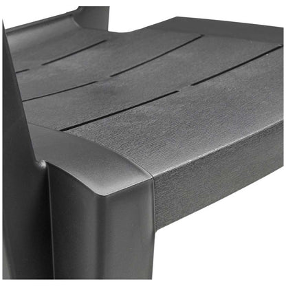 Keter Julie Outdoor Chair Set of 6 Graphite Resin Weather Resistant