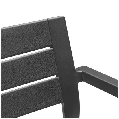 Keter Julie Outdoor Chair Set of 6 Graphite Resin Weather Resistant