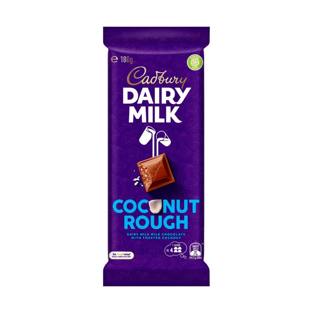 Cadbury Dairy Milk Coconut Rough Chocolate Block - 180g