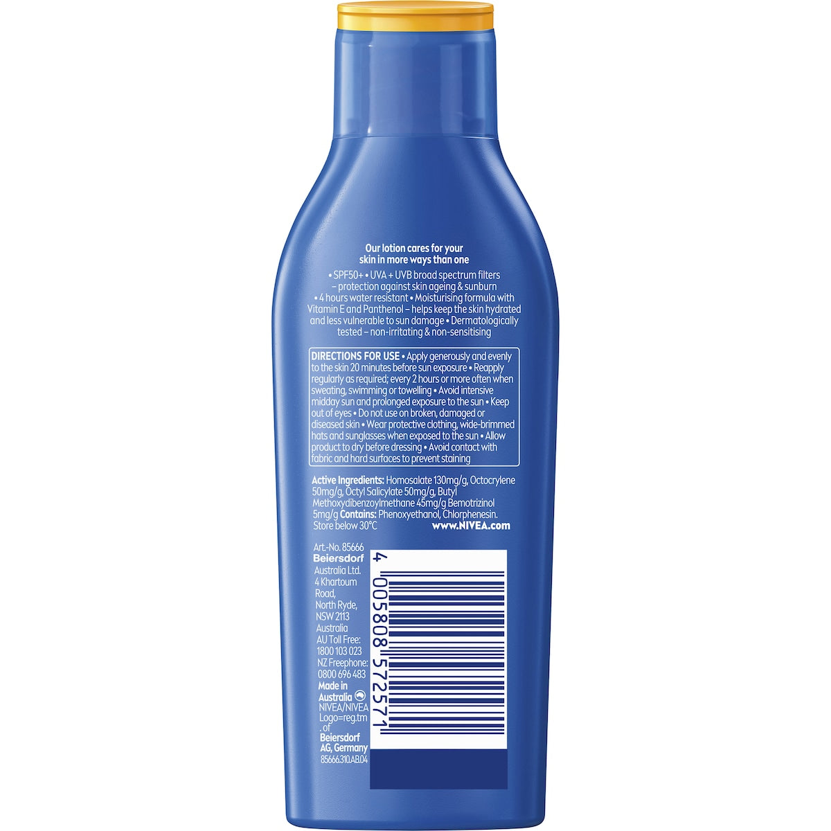 Nivea Spf 50+ Sun Protect & Moisture Lock Sunscreen 200ml