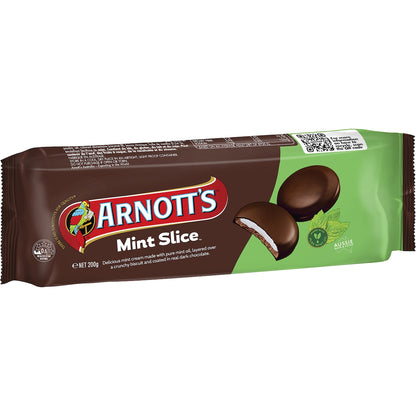 Arnotts Mint Slice Chocolate Biscuits 200g