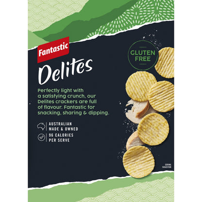 Fantastic Delites Crinkle Cut Rice Snacks Traditional Chicken 100g