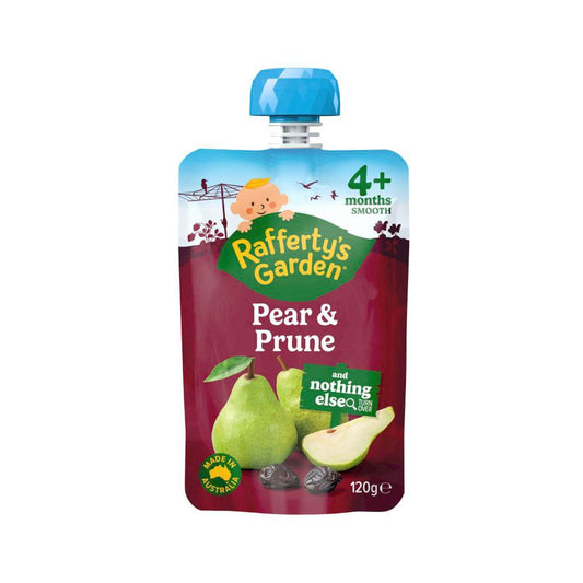Rafferty's Garden Pear & Prune Puree And Nothing Else Baby Food Pouch 4+ Months - 120g