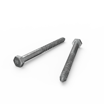Zenith Hot Dip Galvanised Hex Head Coach Screws - M10 x 130mm - 25 Pack