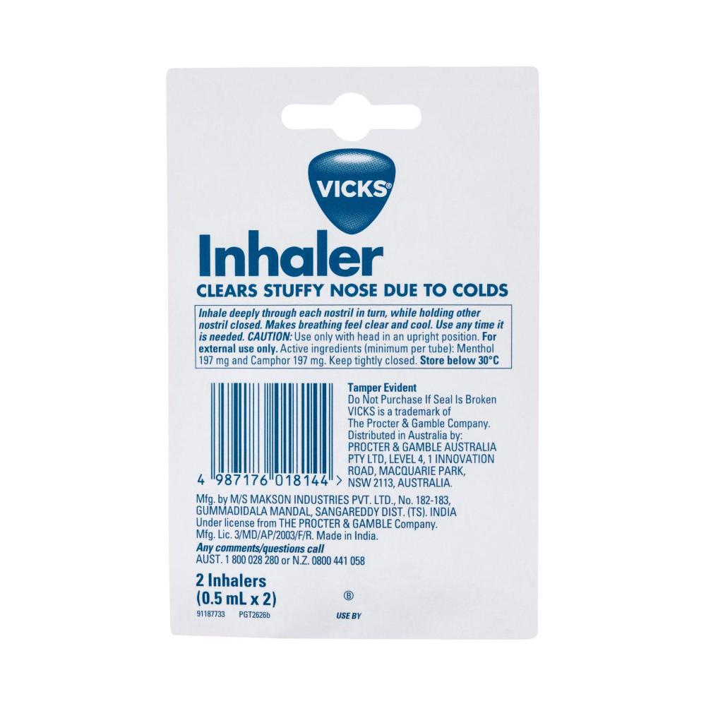 Vicks Nasal Decongestant Inhaler - 2 pack