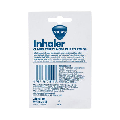 Vicks Nasal Decongestant Inhaler - 2 pack