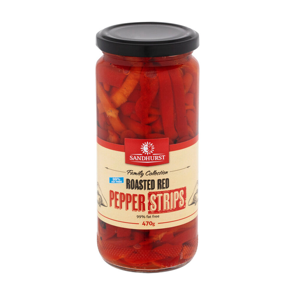 Sandhurst Roasted Red Pepper Strips - 470g