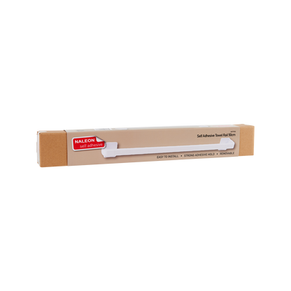 Naleon Self Adhesive Towel Rail - 50cm - White