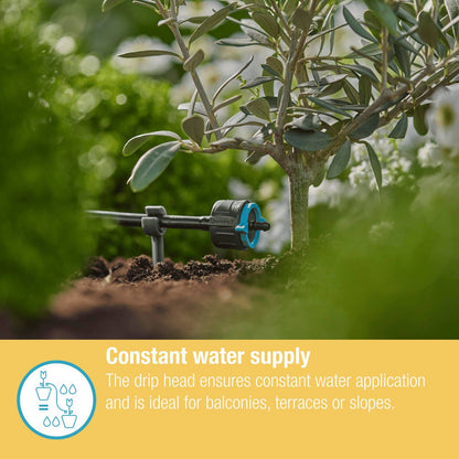 Gardena Micro Irrigation Adjustable Endline Drip Head - 1-8L/H - 5 Pack