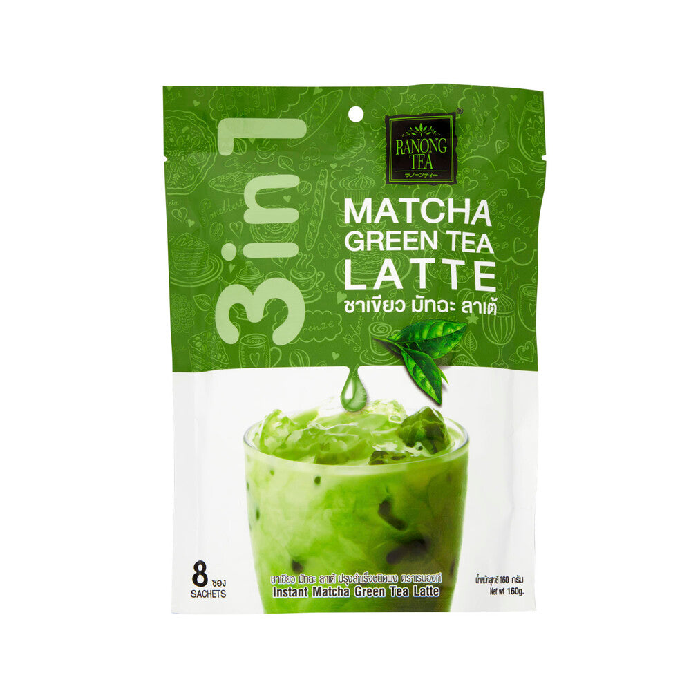 Ranong Tea 3 In 1 Matcha Latte 8 Sachets - 160g
