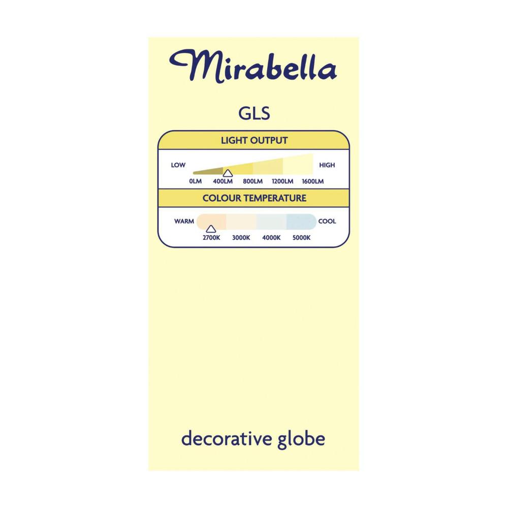 Mirabella Gls BC Globe Warm White Filament Led 4w 420 Lumens - 1 each