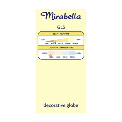 Mirabella Gls BC Globe Warm White Filament Led 4w 420 Lumens - 1 each
