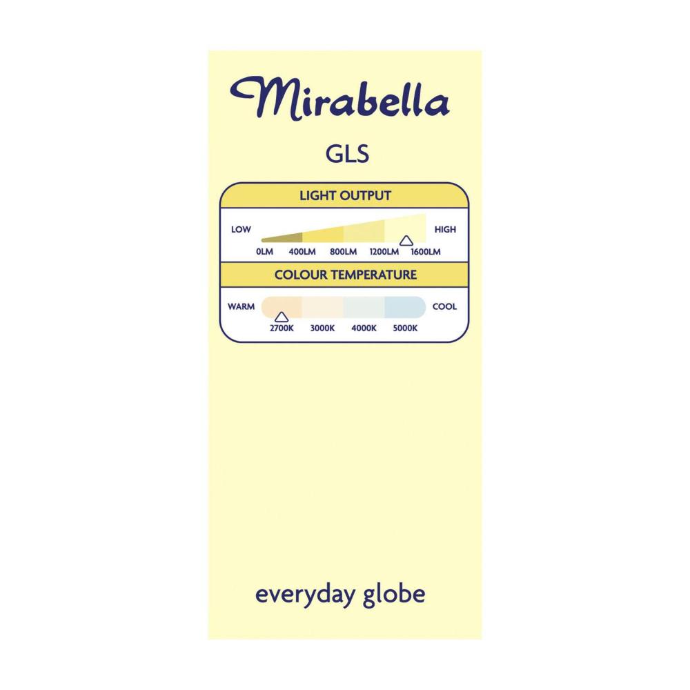 Mirabella Gls BC Globe Warm White Led 14w 1400 Lumens - 1 each