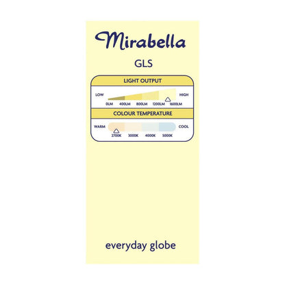 Mirabella Gls BC Globe Warm White Led 14w 1400 Lumens - 1 each