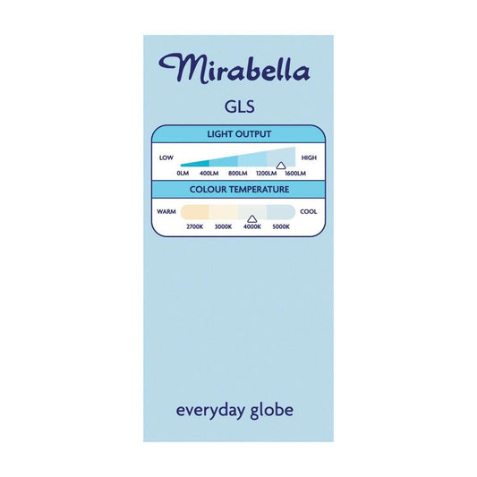 Mirabella Gls BC Globe Cool White Led 14w 1400 Lumens - 1 each
