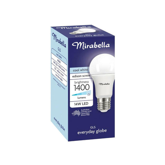 Mirabella Gls Es Globe Cool White Led 14w 1400 Lumens - 1 each