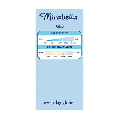 Mirabella Gls Es Globe Cool White Led 14w 1400 Lumens - 1 each