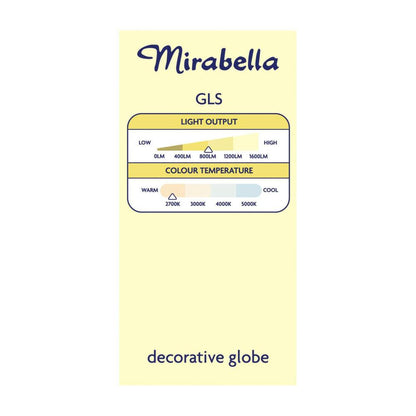 Mirabella Gls Es Globe Warm White Filament Led 7w 806 Lumens - 1 each